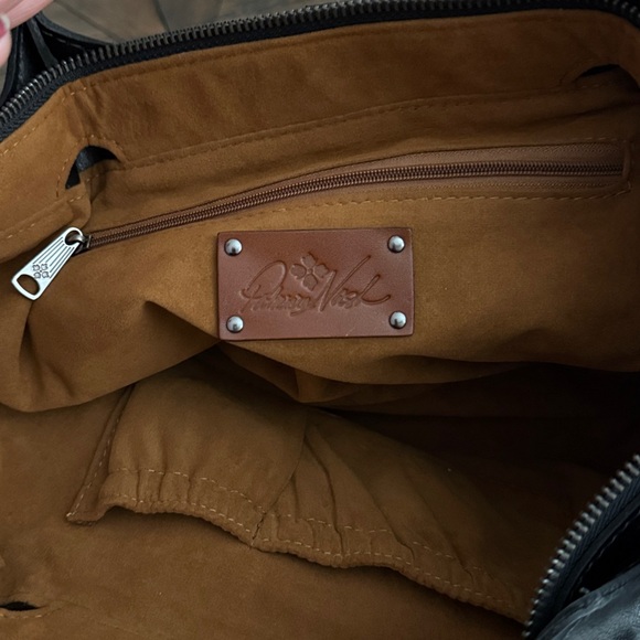 Patricia Nash Argenta Tote Black Leather | Structured Zip Tote | - Picture 7 of 8